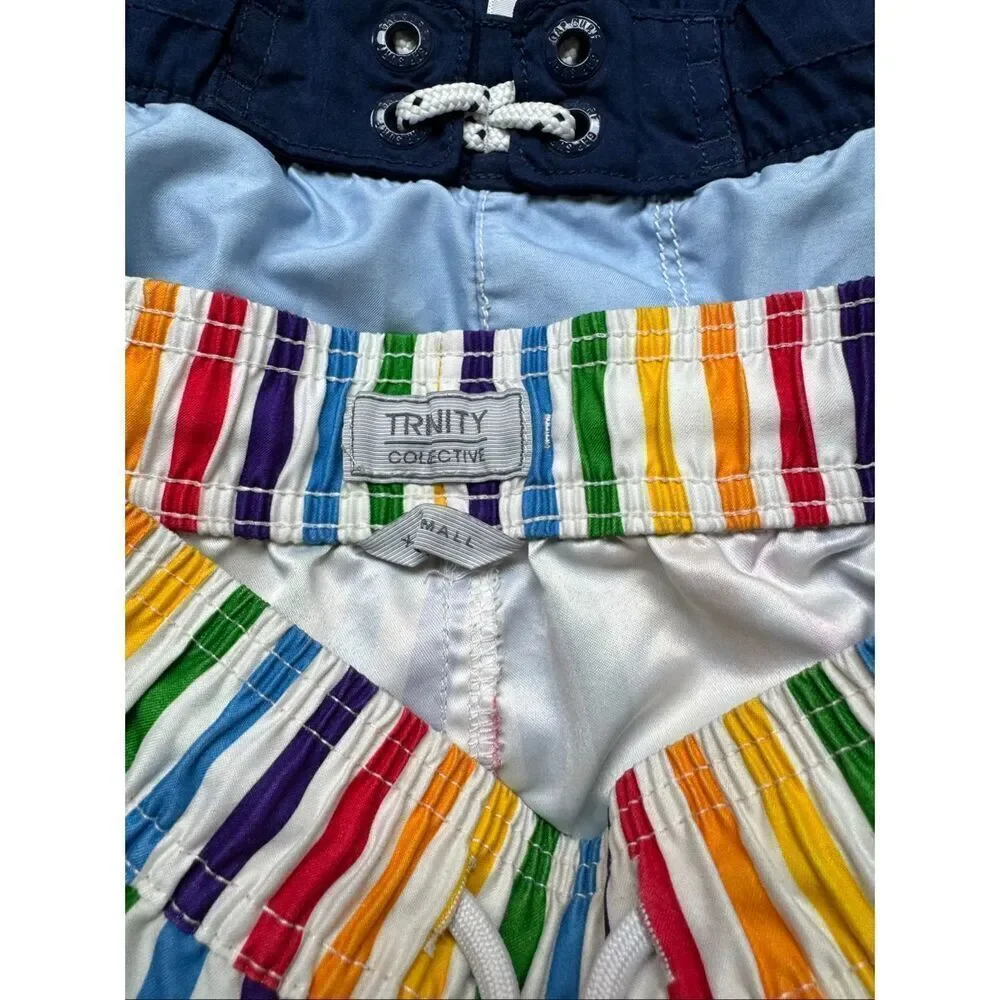 2 piece Boys Size 8 Rainbow & Colorful Boys Swimming Shorts by GAP and Trinity C
